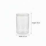 Jiham 3-Piece Clear Plastic Storage Jar Set - 750ml - 8.5 × 14 cm