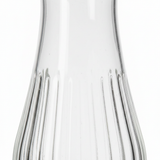 Ribbed Glass Carafe with Bamboo Lid - 1000ml