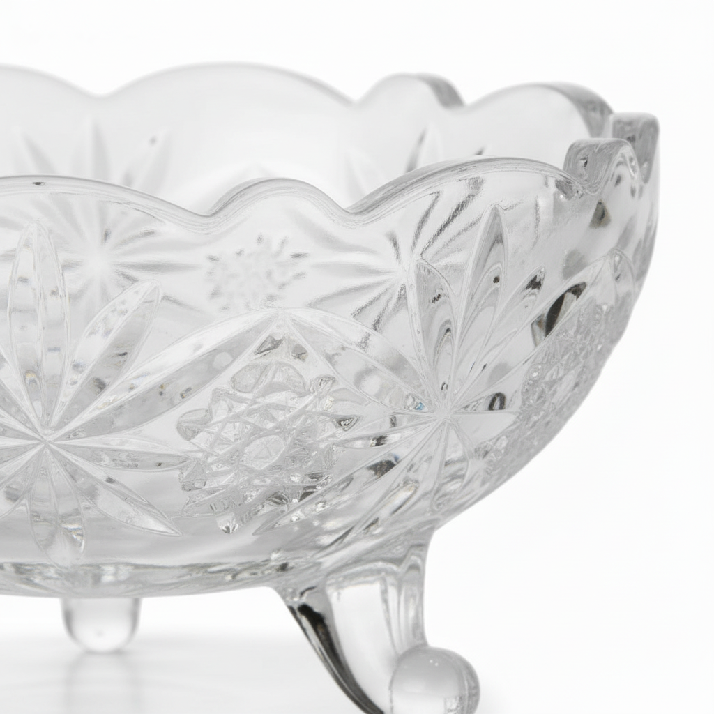 Crystal Glass Dessert Bowl - 12cm