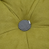 Olive Green & Houndstooth Cushion - 40cm