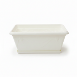 Family Plastic Winny Rectangular Planter Pot with Tray – 35x20cm