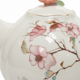 Angela White & Mint Green Ceramic Teapot - 800ml