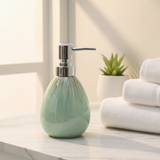 Mint Green Ceramic & Plastic Liquid Soap Dispenser –  400ml