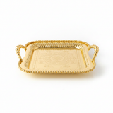 Pilsco Gold Metal Square Serving Tray - 30×30cm