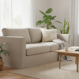 Evlen White Soft Patchwork Cushion - 40×40 cm