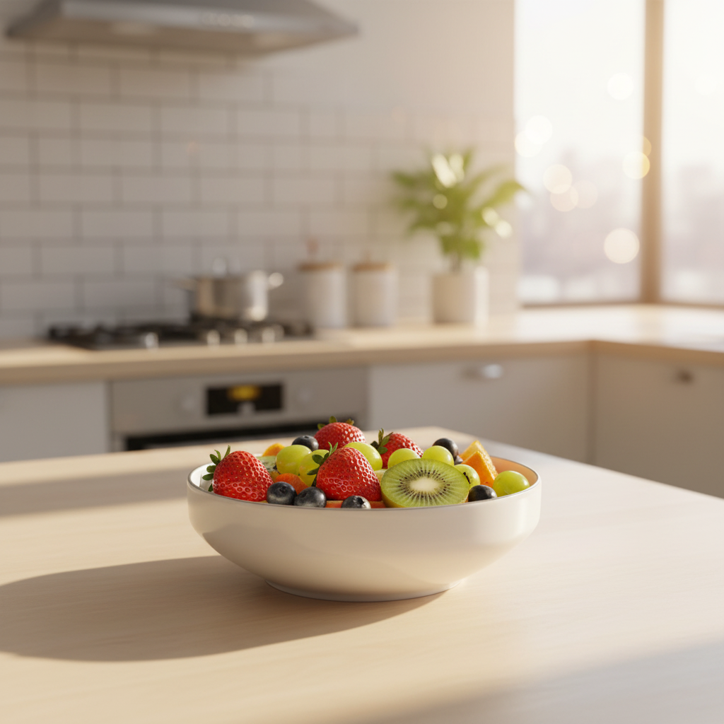 Decopor White Ceramic Serving Bowl — 5.5 Inch