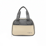 Mujian Grey & Cream Lunch Box Bag - 20×25cm