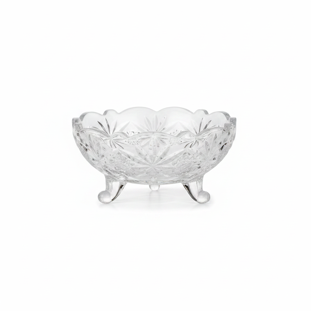 Crystal Glass Dessert Bowl - 12cm