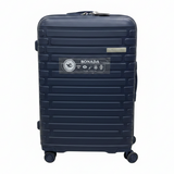 Sonada Navy Blue Hard Shell Trolley Bag – 24 Inch | 100% PP Lightweight Travel Luggage with Spinner Wheels