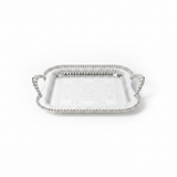 Pilsco Silver Metal Square Serving Tray - 30×30 cm
