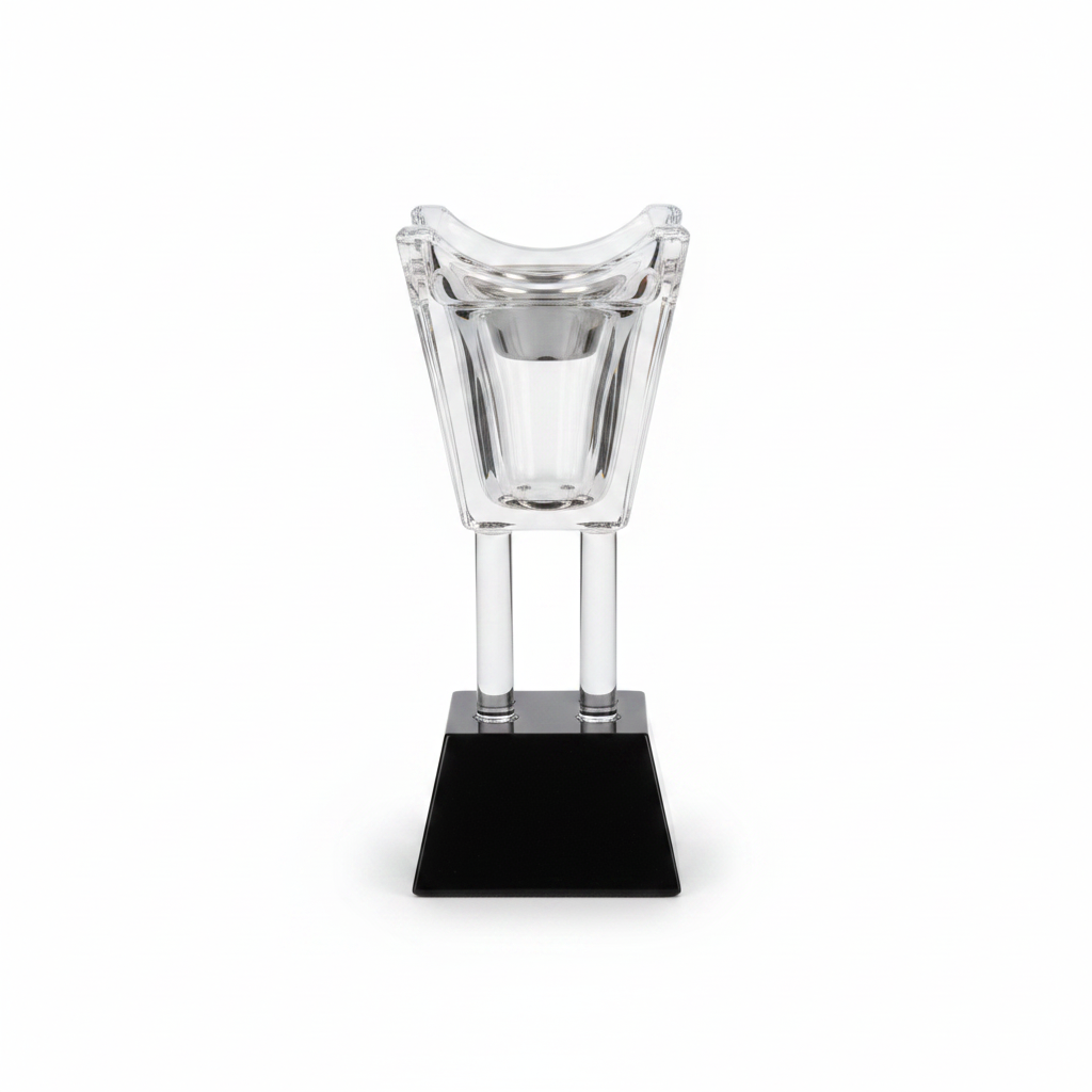 Crystal Glass Incense Burner - 17cm