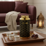 Kitchenmark Black & Gold Vacuum Flask -  1 Litre / 1.3 Litre / 1.6 Litre