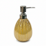 Amber Gold Ceramic & Plastic Liquid Soap Dispenser –  400ml