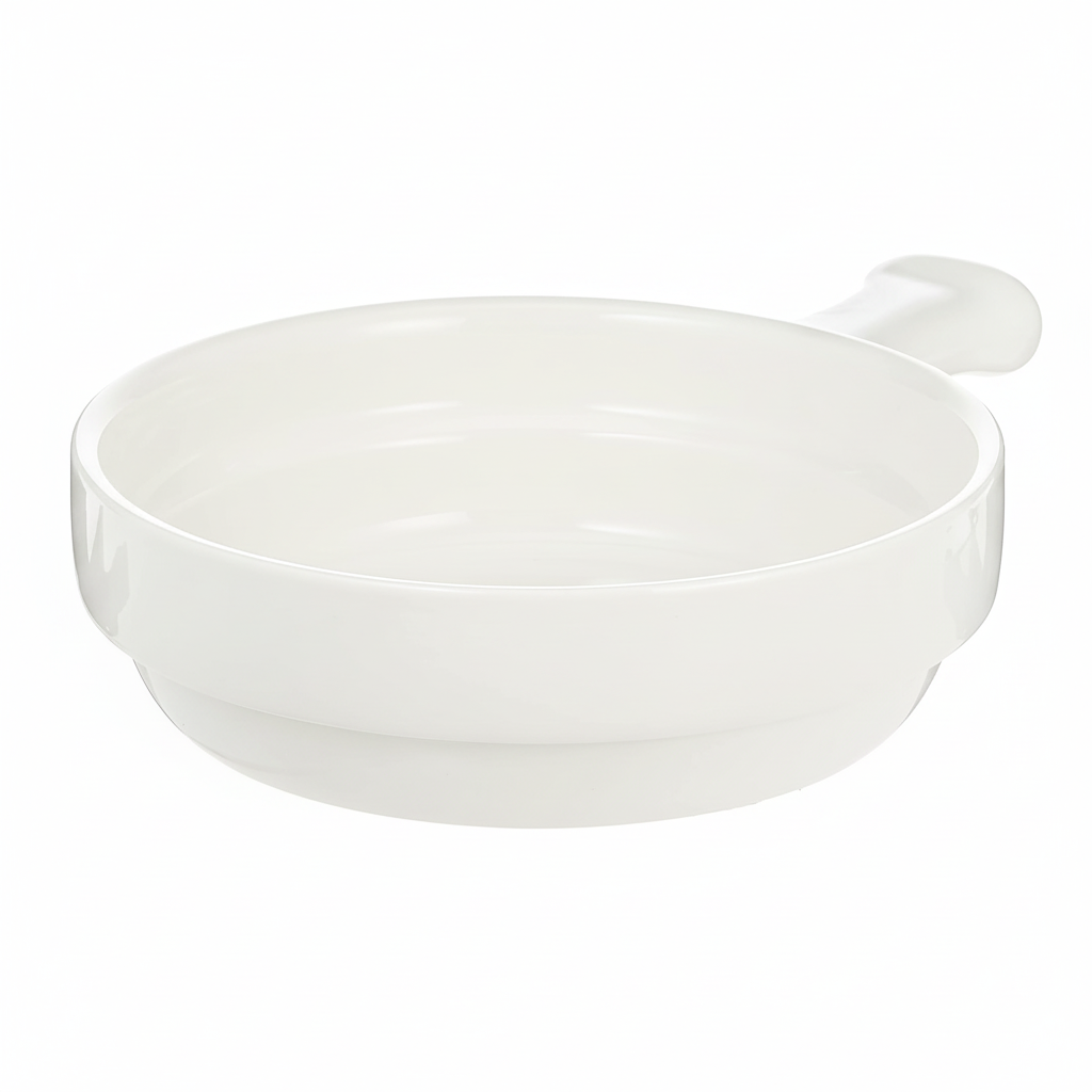 Symphony Pie Dish Set – 2 White Ceramic Dishes (21×14.5×4.6 cm)