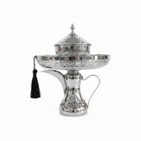 Silver Metal Candy Tray with Dallah Base - 30×23 cm