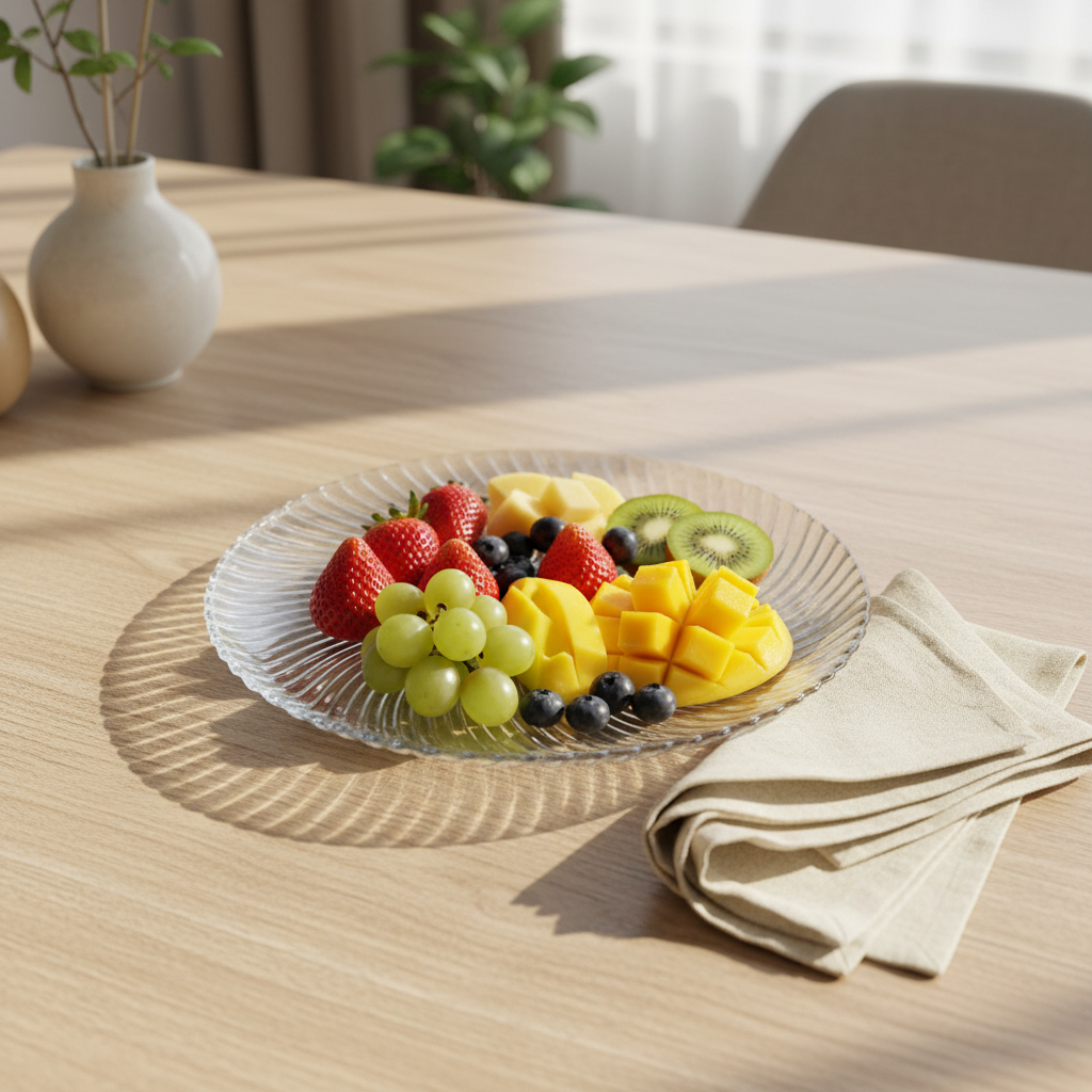 Neo Alpha Clear Glass Plate – 25cm