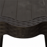 Sephora Plastic Coffee Table –  43×40 cm - Brown / Grey