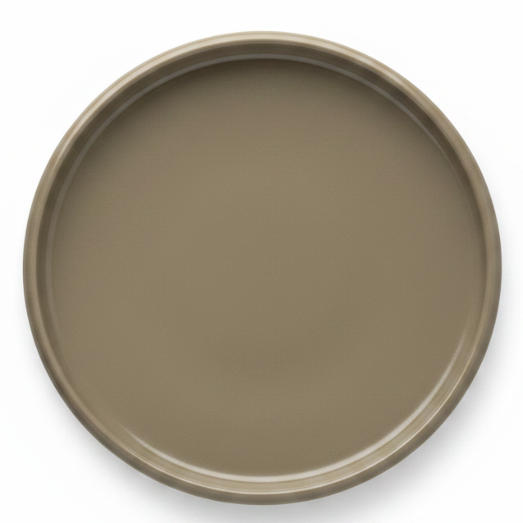 Luhpar Round Ceramic Salad Plate 22.1cm | Taupe, Off White, Brown |