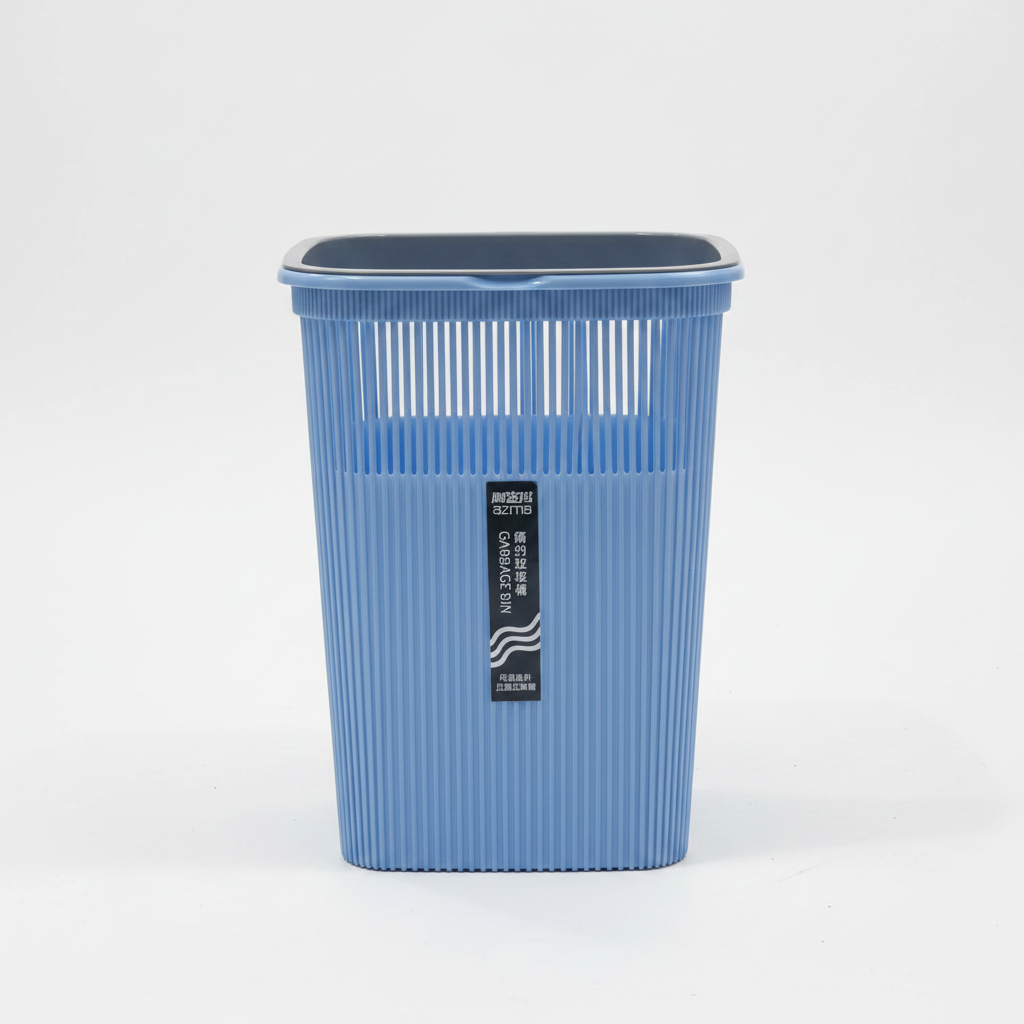 Kitchenmark Blue Square Plastic Waste Bin – 9.5 Litre
