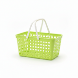 Mini Plastic Basket with Handle – 26×16cm -  Lime Green / Light Blue