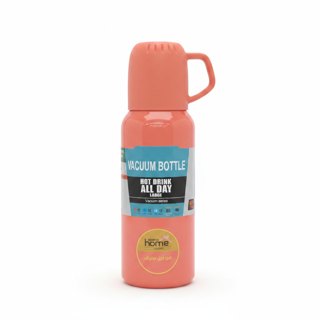 Spanis Home Stainless Steel Vacuum Bottle - 500ml - Lavender / Coral / Light Green / Cream