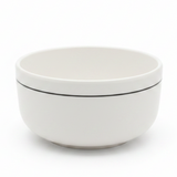 4Ever White Melamine Serving Bowl with Black Rim | 5 Inch