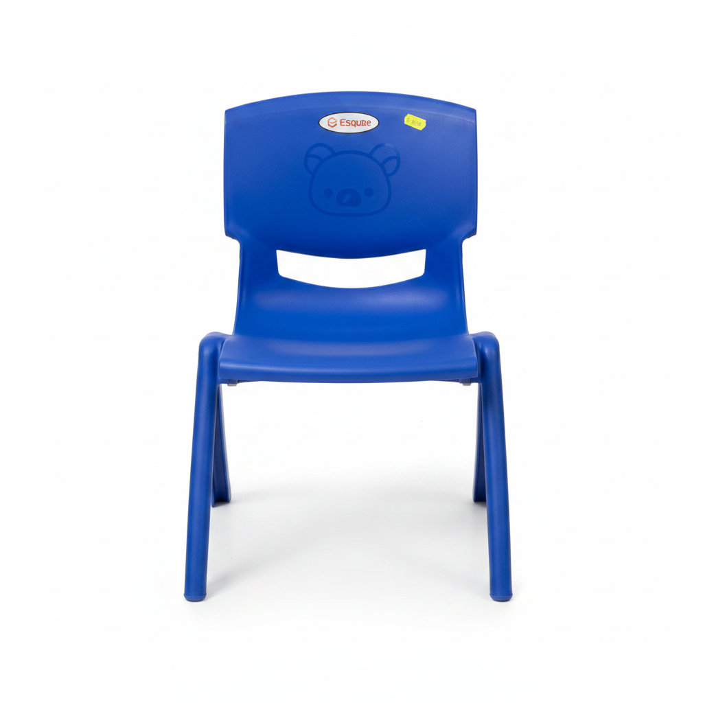 Esqube Plastic Baby Chair –  48×30 cm - Lime Green / Blue