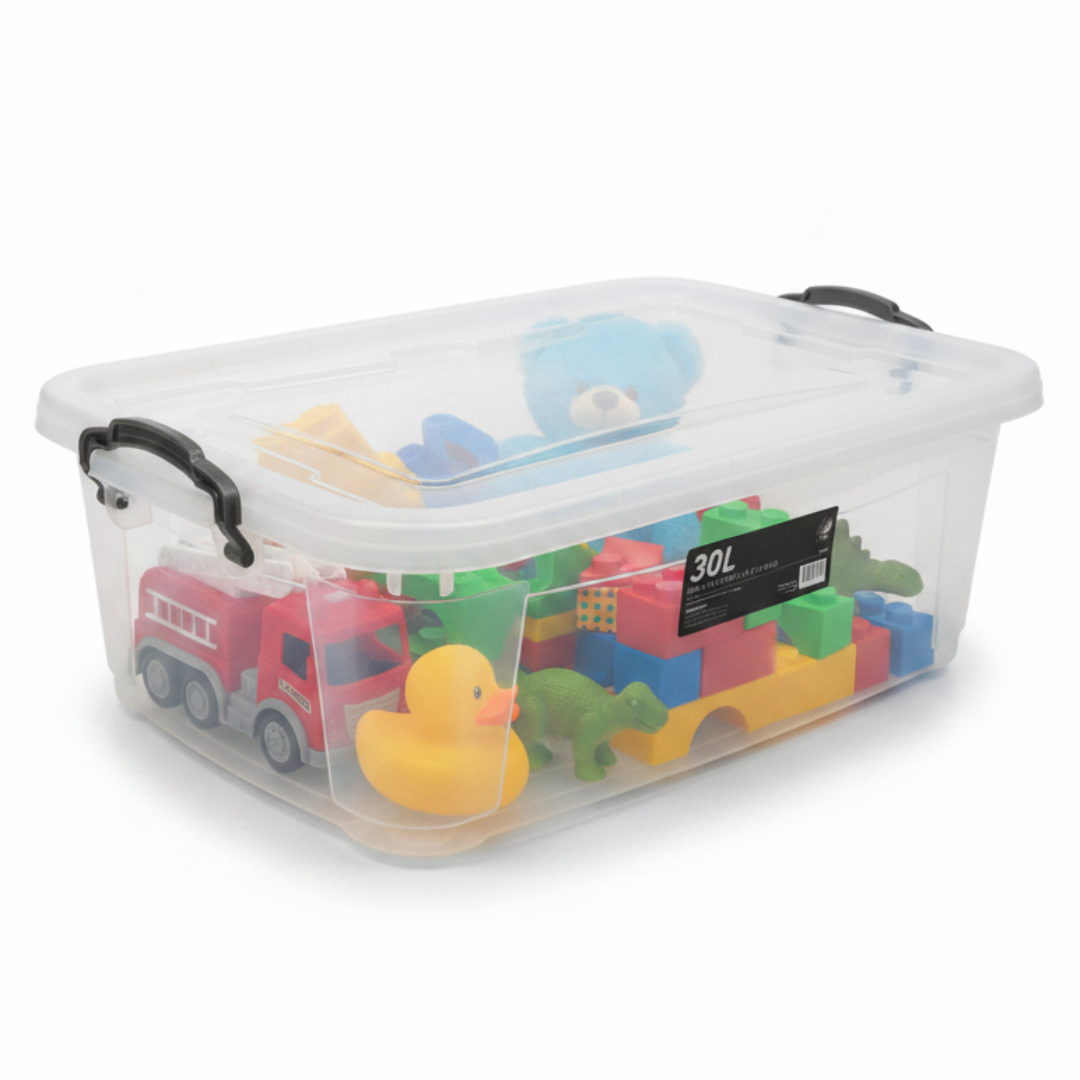 Storage Box 30L with 6 Wheels | L63 × W40.5 × H21 cm