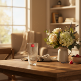 Crystal Ribbed Glass Tumbler 350ml
