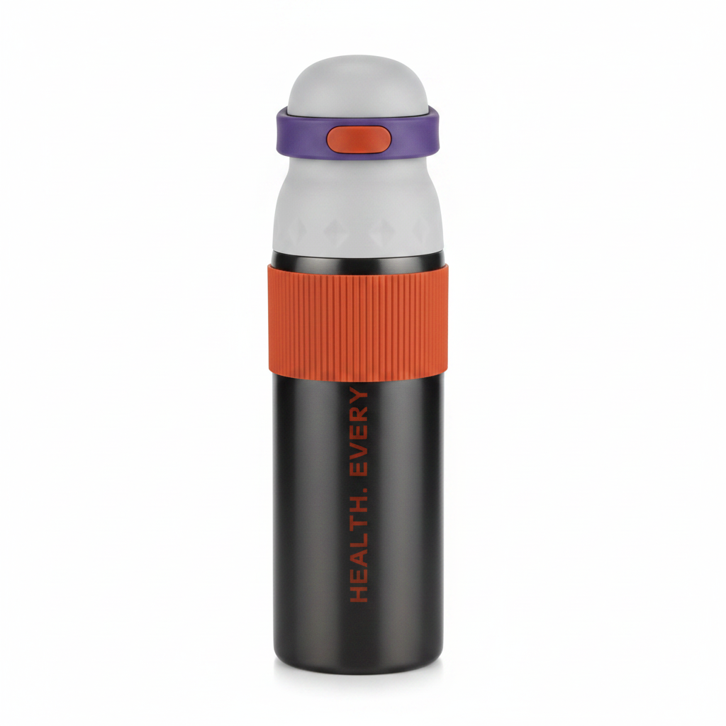 SBC Charcoal Black Insulated Metal Water Bottle – 700ml