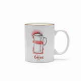 White Ceramic Coffee Mug - 350ml