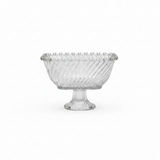 Crystal Glass Footed Candy Bowl - 20×15 cm
