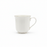 White Ceramic Mug with Gold Rim - 300ml