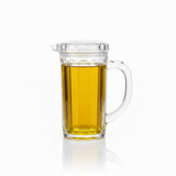 Acrylic Crystal-Clear Ribbed Oil Bottle with Lid | 17cm |