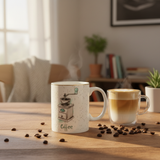 White Ceramic Coffee Mug 350ml