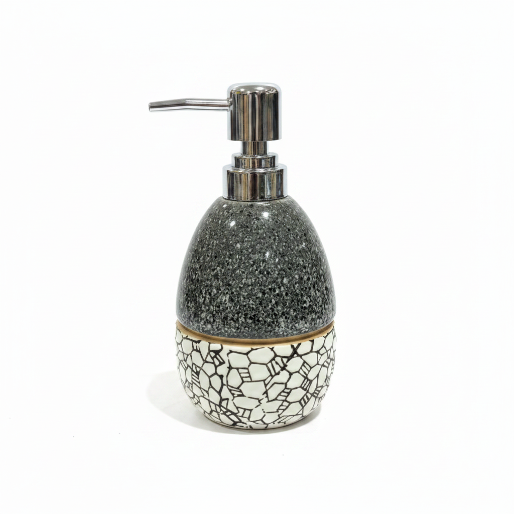 Ceramic & Plastic Liquid Soap Dispenser - 400ml