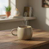 Luhpar Ceramic Mug 500ml — Taupe | Round Belly Design