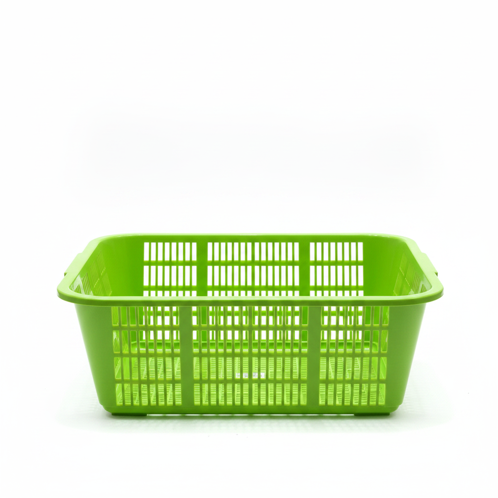 Dynasty Plastic Kitchen Storage Tray – 50 × 40 × 18 cm - Orange / Pink / Blue / Green