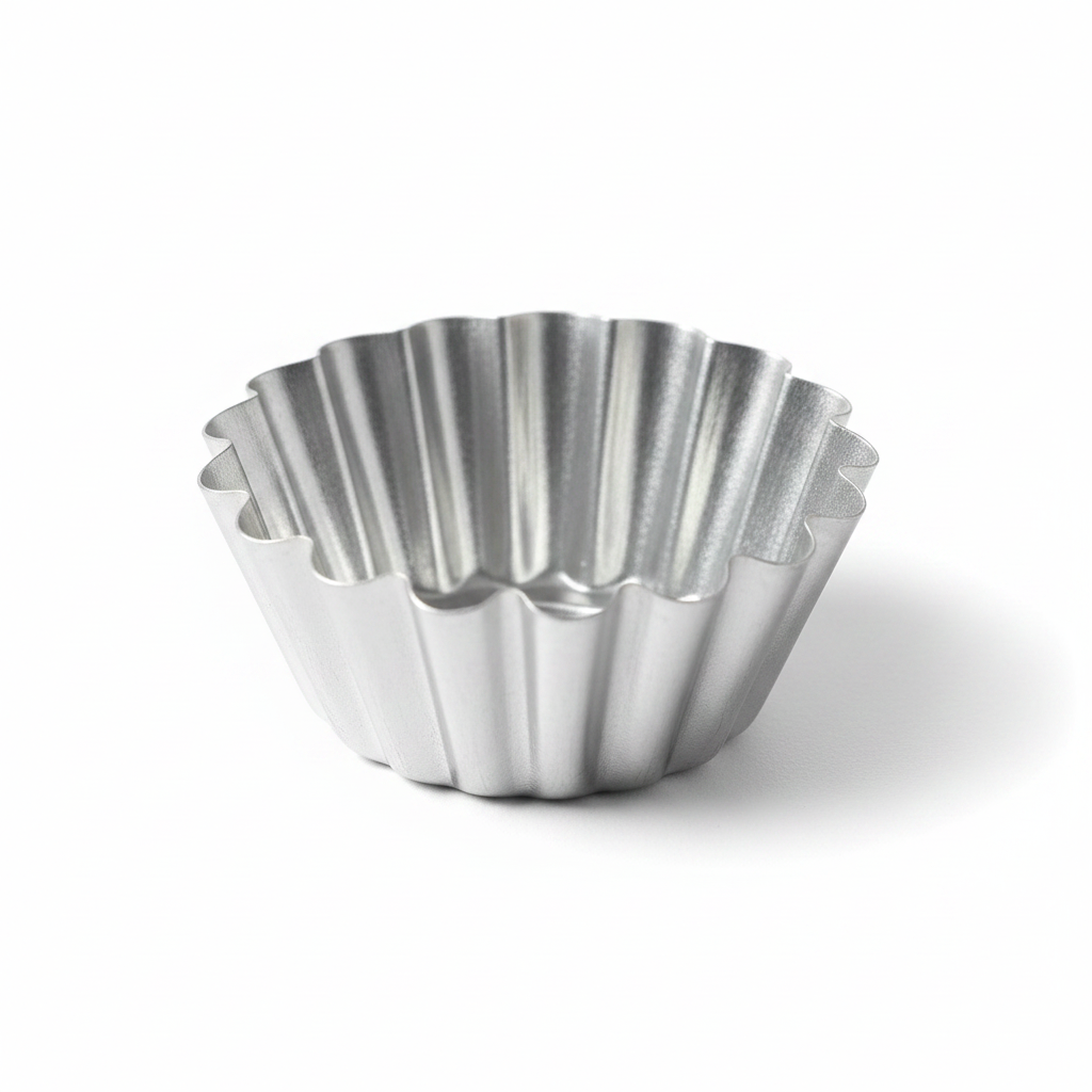 AFCO Mini Cake Moulds – Set of 4 – 7cm Fluted Tart Tins