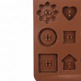 Yuniverse Silicone Chocolate & Candy Mould – 15 Cavity – Mixed Shapes – 20×11 cm