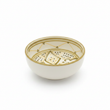 Slama Cream & Olive Gold Ceramic Soup Bowl - 13cm