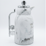 White & Grey Marble Elegance Vacuum Flask 1 Litre