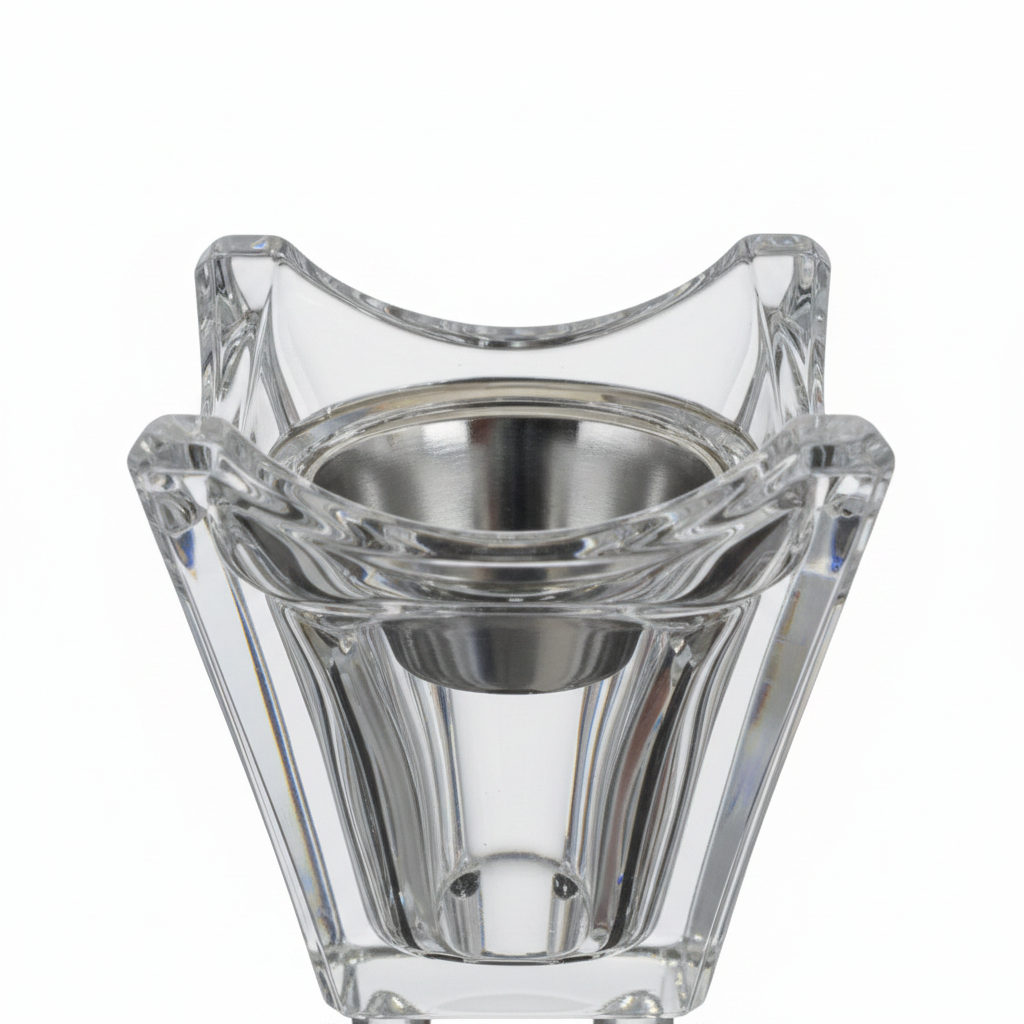 Crystal Glass Incense Burner - 17cm