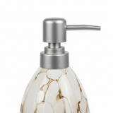 White Ceramic & Plastic Liquid Soap Dispenser – 400ml