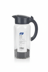 Titiz Alâ Jug 1500ml | Clear Glass Water Jug with Flip Lid | Kitchen Carafe | Navy blue,White,Grey |