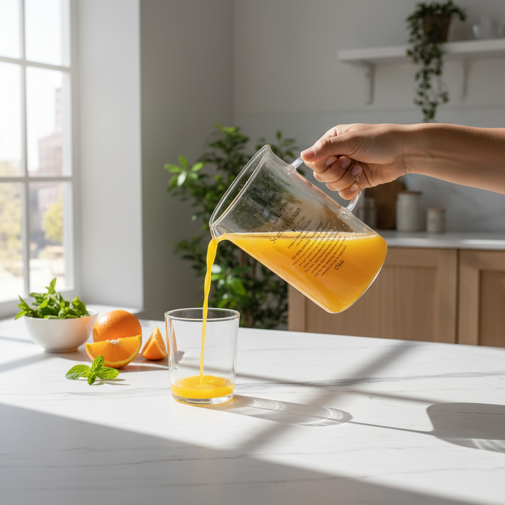 Olala Scandinavian Glass Measuring Cup 750ml