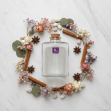 Pishgaman Triangle Glass Bottle with Cork Lid | 11cm |