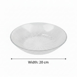 Noritazeh Ribbed Glass Soup Bowl — 20cm