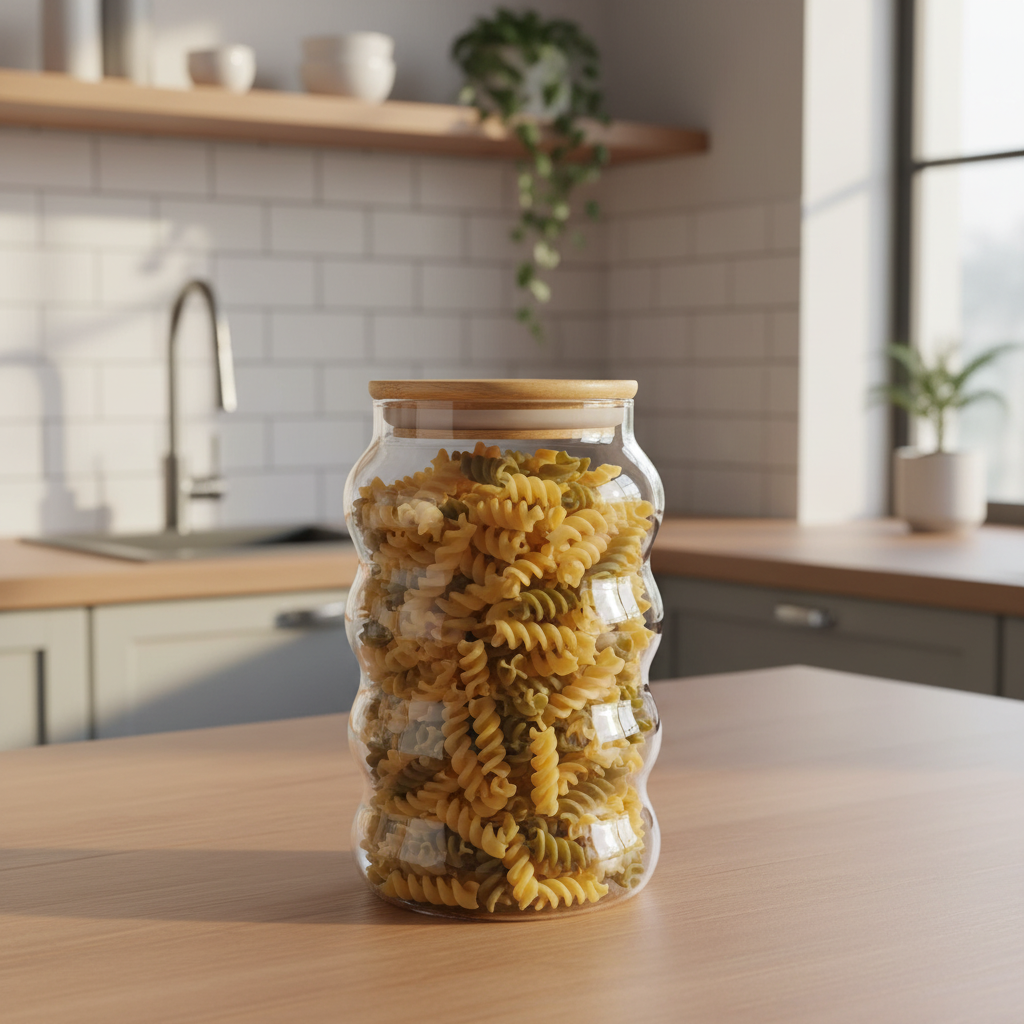 Glass Jar with Bamboo Lid – 400ml / 700ml
