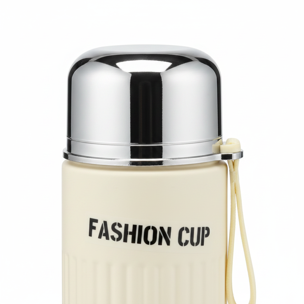 Plastic & Glass Insulated Water Bottle – 500ml - Cream / Lavender / Dusty Blue